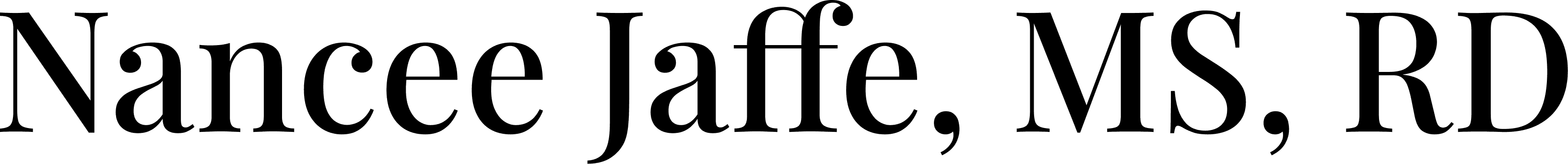 5% off first consult and 15% off multi-visit packages with Registered Dietitian Nutritionist Nancee Jaffee